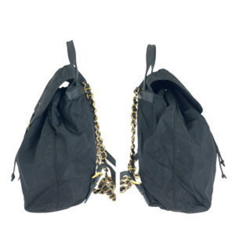 Prada Tessuto Triangular Chain Shoulder Black Nyl… - image 7